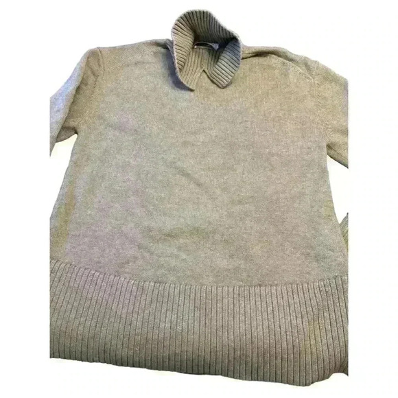 Stockholm Atelier Women's Oversized Turtleneck Sweater light brown Size L - Picture 2 of 6